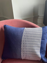 Coussin Ede bleu roi